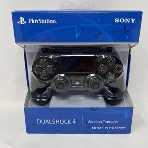 Sony Dual Shock 4 Bluetooth Controller for PS4, PSTV & PS Now  Jet Black New Box - Picture 1 of 5