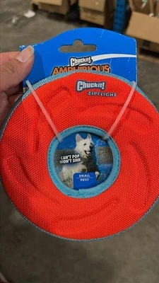 ChuckIt Anfibio ZipFlight Disco Flotante y Volador Perro Juguete Rojo, Mediano Foto 1 de 2