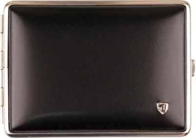 ZIGARETTEN ETUI - SOFT LEDER - SCHWARZ - 100 MM ZIGARETTEN - v.H. GERMANY - OVP - Bild 1 von 2