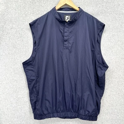 Chaleco FootJoy para Hombres 2XL Azul Marino Cuarto a Presión Chaqueta Ligera Bolsillos de Golf Foto 1 de 4