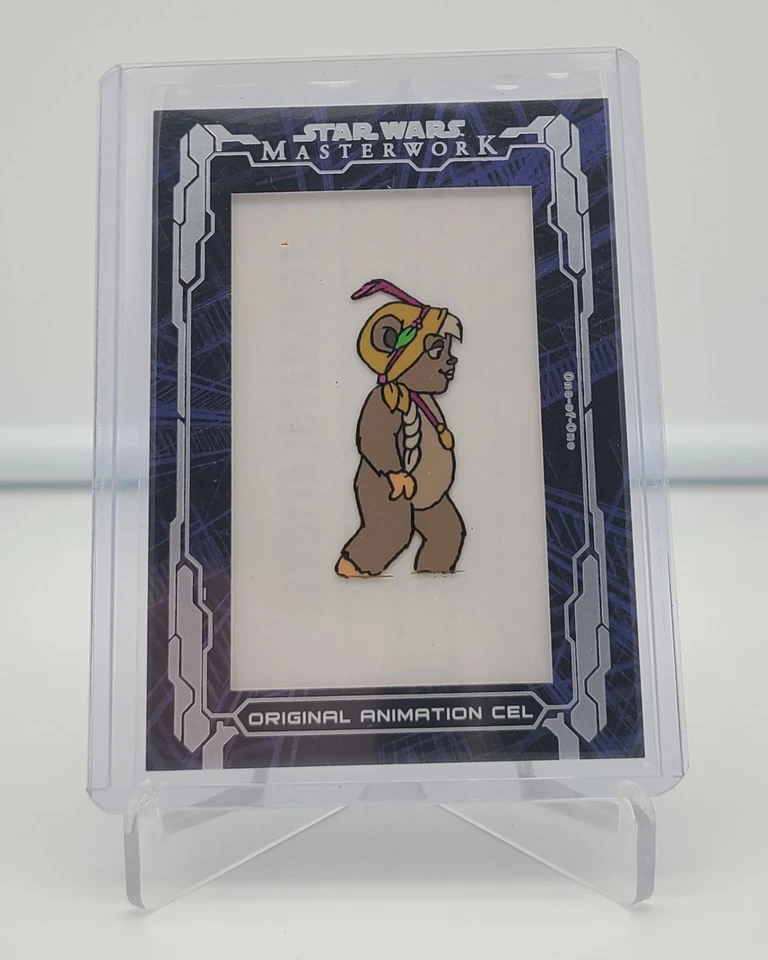 2017 Topps Star Wars Masterwork Original Animation Cel Relics Ewoks 1/1 - Image 1 of 2