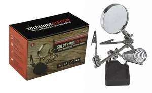 SE 4X Soldering Station - Magnifying Glass with Helping Hand - 2-1/2 Inch Lens - Picture 1 of 5