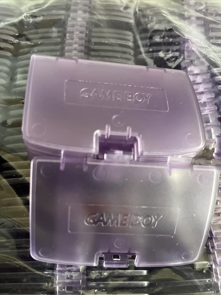 • Cache pile Clear Purple Violet Transparent GameBoy Color GBC • - Photo 1/1