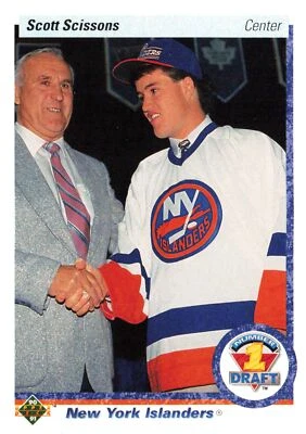 Scott Scissons 1990-91 Upper Deck #357 New York Islanders RC - Image 1 of 2