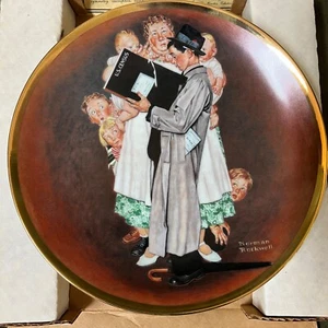 Norman Rockwell "The Census Taker" Collectible Limited Edition Plate 1984 - Picture 1 of 8