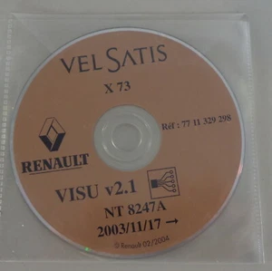 Eléctrico Diagramas de Cableado Sobre CD Renault Vel Satis X73 Año Modelo Desde - Imagen 1 de 1