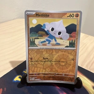 Pokemon TCG Meditite 110/198 Scarlet & Violet - Reverse Holo | NM/MT - Picture 1 of 2