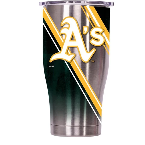 ORCA Oakland Athletics 27oz. Double Stripe Chaser Tumbler with Lid Cover