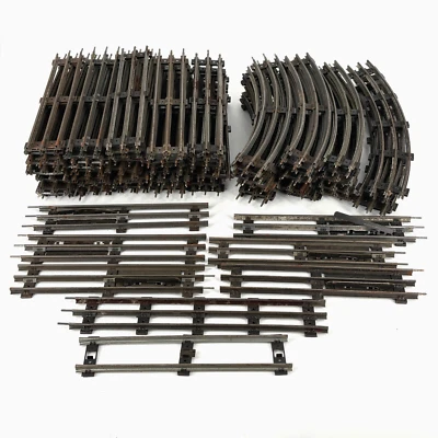 Unbranded (Marx ?) O Gauge Track Lot: Curved & Straight Track 84 Pieces READ - Image 1 of 4