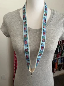 Rainbow Row Lanyard 20" grad alum gift 4 him her Stocking Stuffer Charleston SC - Picture 1 of 2