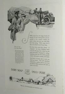 1920 IVORY SOAP advertisement, Procter & Gamble, vintage auto - Bild 1 von 3