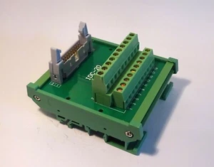 IDC-20 tête mâle adaptateur de borne à vis montage sur rail DIN - Photo 1/7