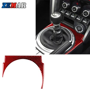 Cubierta de cuadro de cambio de marchas de fibra de carbono roja para Toyota 86 Subaru BRZ 2017-2019 - Imagen 1 de 12