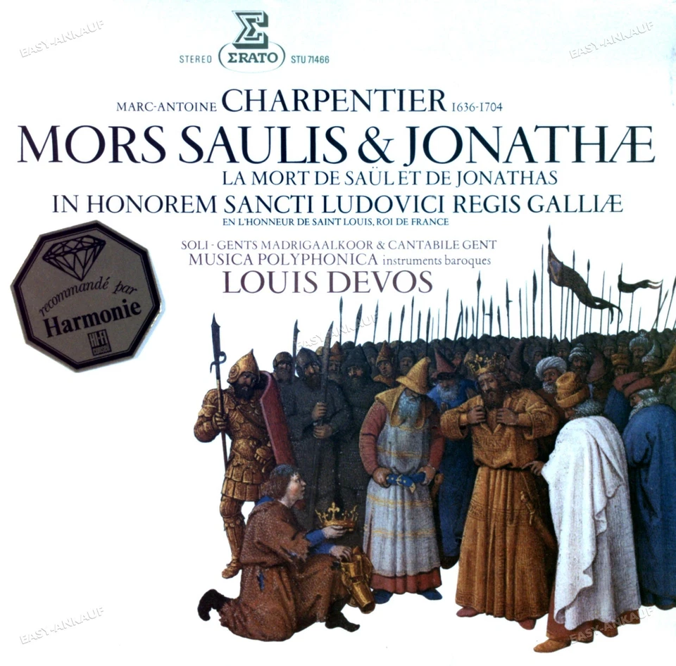 Charpentier. Musica Polyphonica Louis Devos - Mors Saulis & Jonathae FRA LP ` - Image 1 of 1