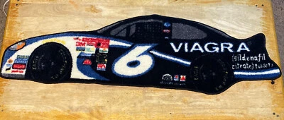 Alfombra Nascar Viagra para coche de carreras #6 Mark Martin 47 pulgadas alfombra larga antideslizante Foto 1 de 4