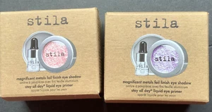 STILA Magnificent Metals Foil Finish Eye Shadow - Metal Lilac & Golden Pink - Picture 1 of 4
