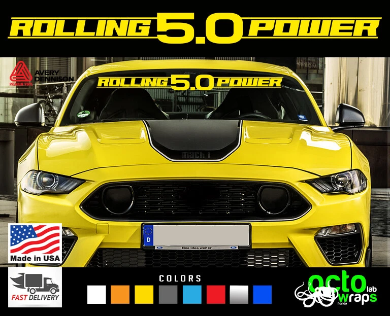 Calcomanía adhesiva convertible cobra ie para parabrisas Ford Mustang Shelby GT 500 5.0 Foto 1 de 4