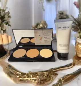 SMASHBOX Studio LA Step by Step Contour KIT Contour/Bronze/Highlight W/Brush - Picture 1 of 5