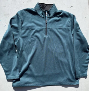 Men's Callaway Sweater Green X-Series Pullover XL Weather Stretch Golf 1/4 Zip - Picture 1 of 12