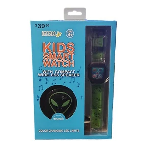 New iTech Junior IJ304A-G22 Kids Boys Alien Silicone Strap Smartwatch & speaker. - Picture 1 of 2