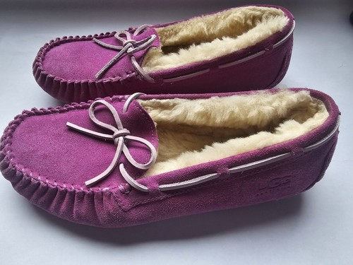 MOCASSINI DONNA UGG DAKOTA RGT MTRS Pelliccia Calda Accoglienti MOCASSINI TAGLIA 5