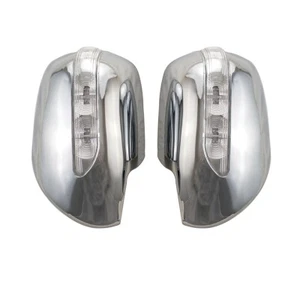 Chrome Car Door Mirror Covers With Led Light Trim For Toyota 4Runner 2003-2009 - Imagen 1 de 5