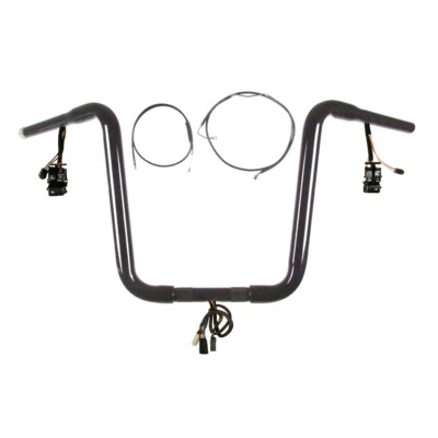 Kit de barra estrecha precableada 1 1/4" negro 14" Harley Road Glide Ultra 2011-2013 con ABS Foto 1 de 2