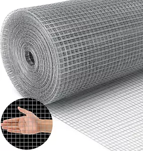 Hardware Cloth 1/2 Inch Chicken Wire Fence Galvanized Welded Cage Wire Mesh Roll - Picture 1 of 12
