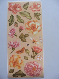3 Sheets of Crafting Stickers, by Memories Magenta Style, Many Designs, 30x14CM. - Picture 1 of 28