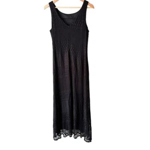 Harlow Dresses Black Lace Dress 10 Lined Beautiful Pattern Made in USA - Picture 1 of 8