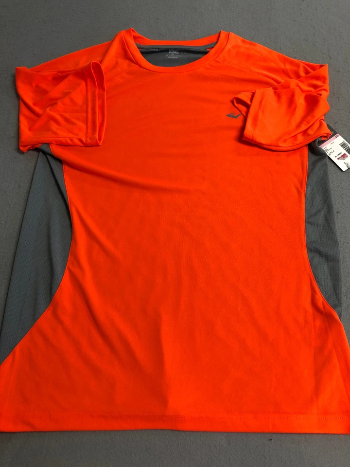 Camisa Everlast Juvenil Niño Extra Grande 18/20 Naranja/Gris Manga Corta Camiseta Lisa Foto 1 de 4