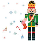 Nutcracker Window Sticker Christmas Cling Decals Xmas Decor-