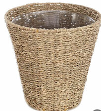 New Southern Living Simplicity Collection Seagrass Rattan Waste Basket
