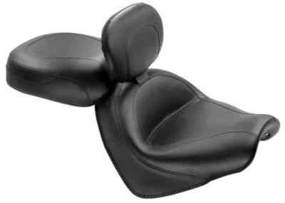 Mustang Negro Vintage Wide Touring 2 piezas Asiento con Respaldo Honda VTX1300C 2004-2009 Foto 1 de 4