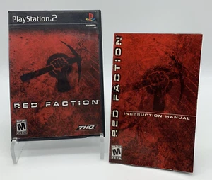 Red Faction Sony PlayStation 2, 2002 Case, Insert, & Manual Only NO DISC - Picture 1 of 7