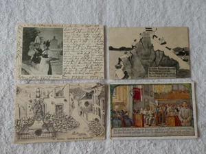 WW1 Army Postcards from Germany, 4 Postcards Stamped and With Two Stamps - Picture 1 of 10