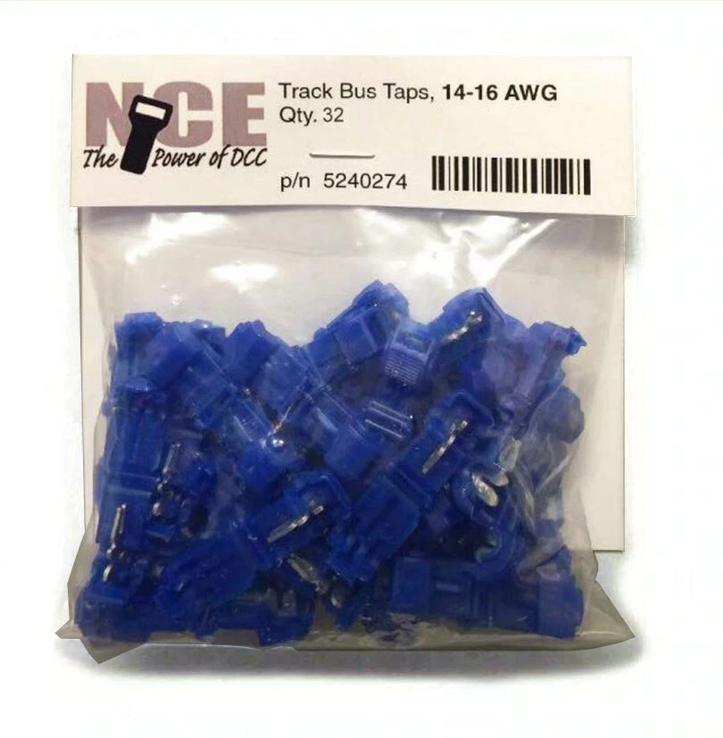 NCE 5240274 Track Bus Taps 14-16 Gauge Blue 32pk - Image 1 of 1