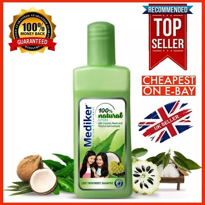 🇬🇧 Mediker Anti Lice Treatment Shampoo / Oil With  Coconut Neem - 50 ML - Image 1 of 4