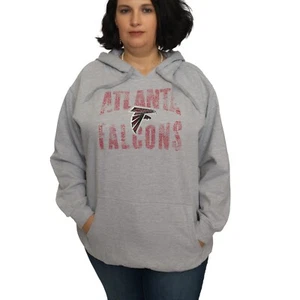 Atlanta Falcons NFL Women's Plus Size Screen Print Hoodie 2X - Picture 1 of 2
