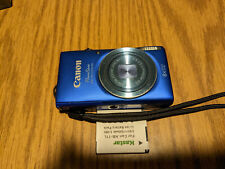 Canon PowerShot ELPH 115 IS 16MP 8x Zoom Digital Camera Blue PARTS/REPAIR  READ