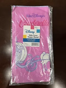 Disney Cenerentola Copritavolo di carta rosa polvere di stelle 54 x 89 1/4"" festa da segno distintivo - Foto 1 di 10