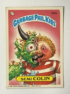 1987 Topps Garbage Pail Kids Series 9 #355b Semi Colin EX - Picture 1 of 2
