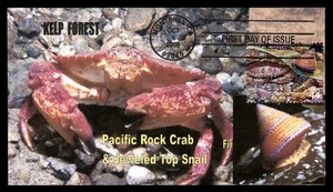 Mayfairstamps US FDC 2009 Kelp Forest Pacific Rock Grab & Jewel Top Snail First - Picture 1 of 2