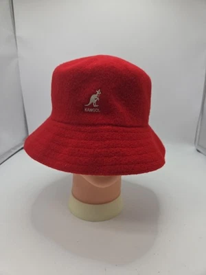 Chapéu Lahinch Masculino Kangol Lã Vermelha Novo com etiquetas - Imagem 1 de 4