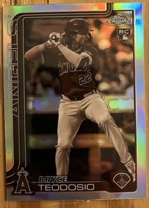 2025 Bryce Teodosio Topps Chrome Sepia Refractor #198 California Angels - Bild 1 von 2