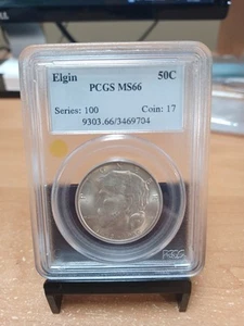 1936 Elgin Half Dollar PCGS MS66 - Picture 1 of 5