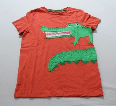 Mini Boden Boy's Zip Applique T-Shirt JL3 Kiln Orange Crocodile Size 11-12Y NWT - Image 1 of 4