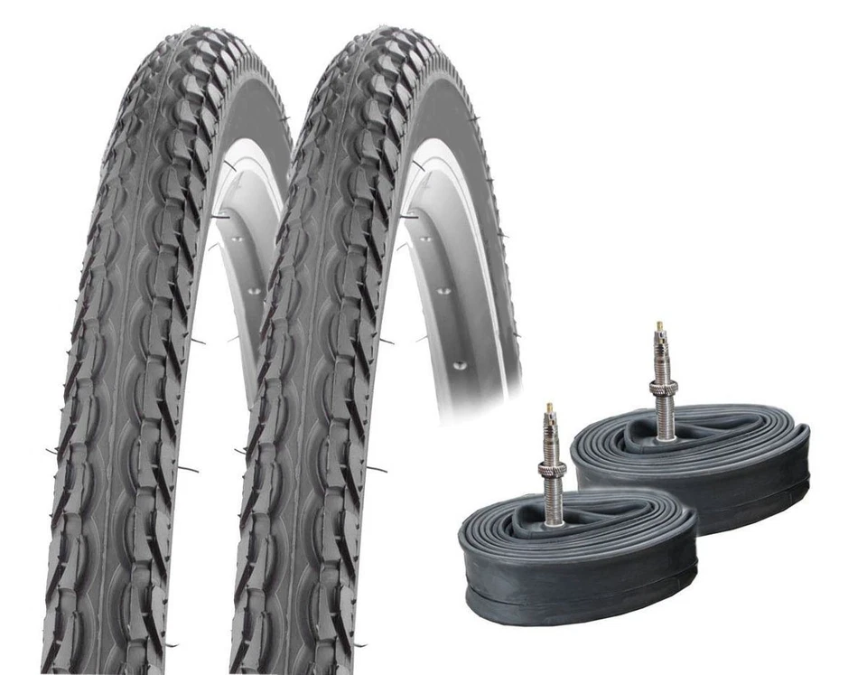 2x 28" Fahrradreifen Kenda K197 schwarz 40-622 700x38C K-Shield + 2 SV SCHLÄUCHE - Bild 1 von 1