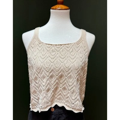 Garage Crochet Knit Tank Top Women's Size M - Image 1 of 4