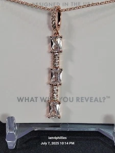 Bomb Party NK78861- Diamond Cubic Zirconia on Rose Gold Plating - Picture 1 of 3